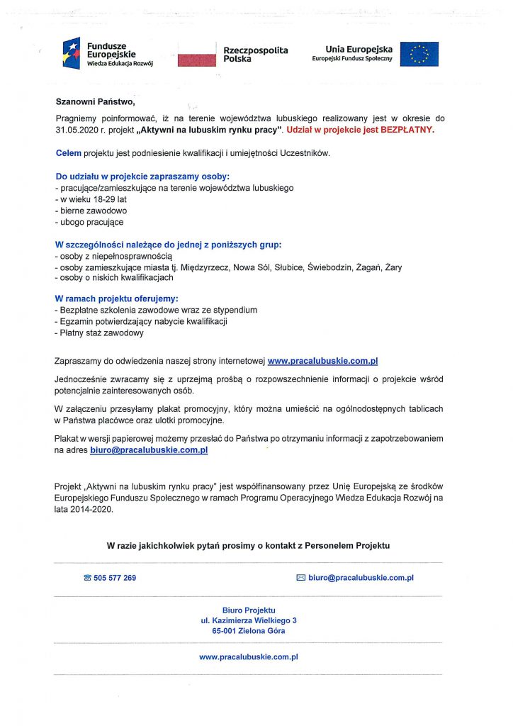 Skan ogłoszenia urzędu